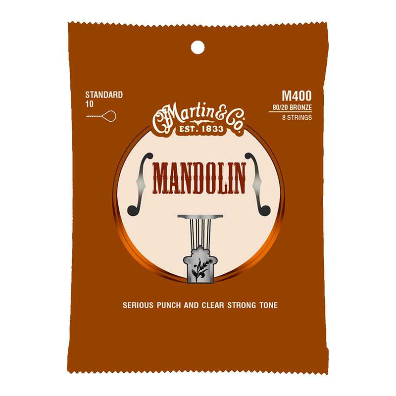 Martin Gauge 10 Mandolin Strings 80/20 Bronze Loop End