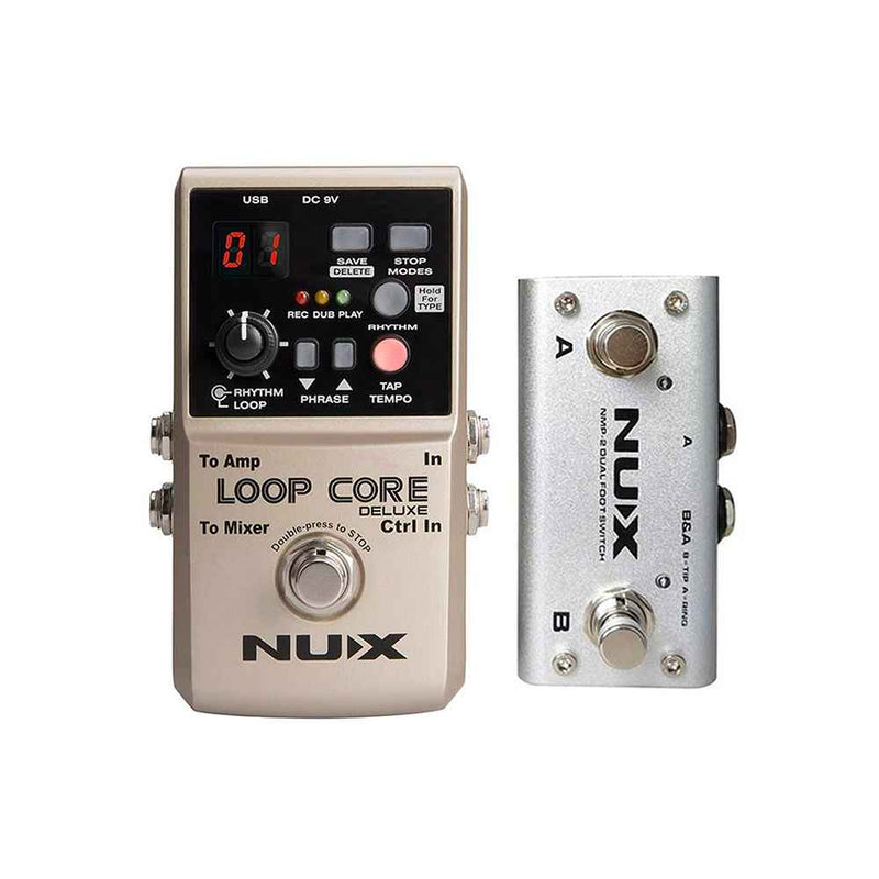 Nux Guitar Pedals Core Looper Bundle