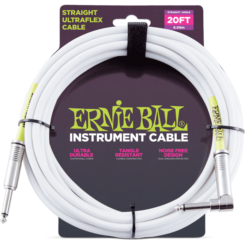 Ernie Ball 20FT Instrument Cable (Angle)