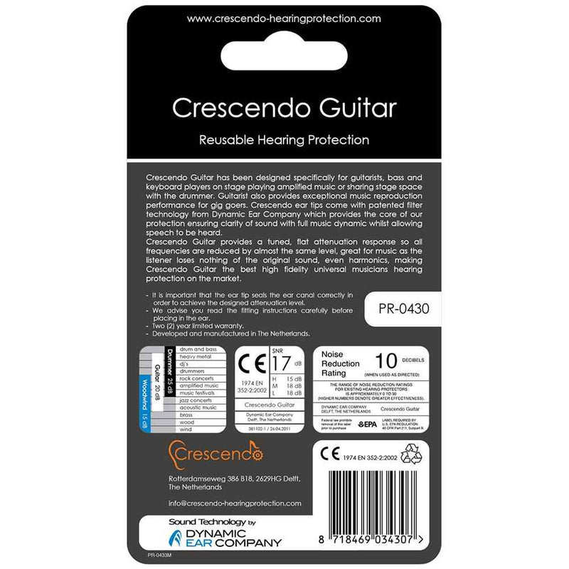 Crescendo: Guitarist Ear Protection