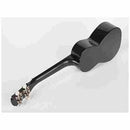 Korala Polycarbonate Concert Ukulele Black Side View