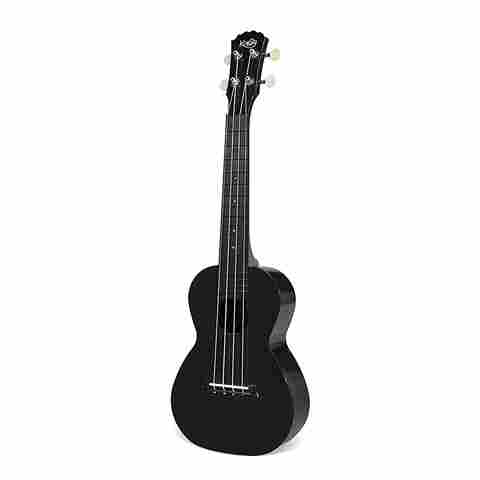 Korala Polycarbonate Concert Ukulele Black