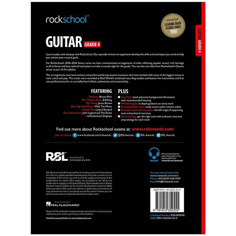 Rockschool Electric Guitar Grade 4 2018+ Exam Book