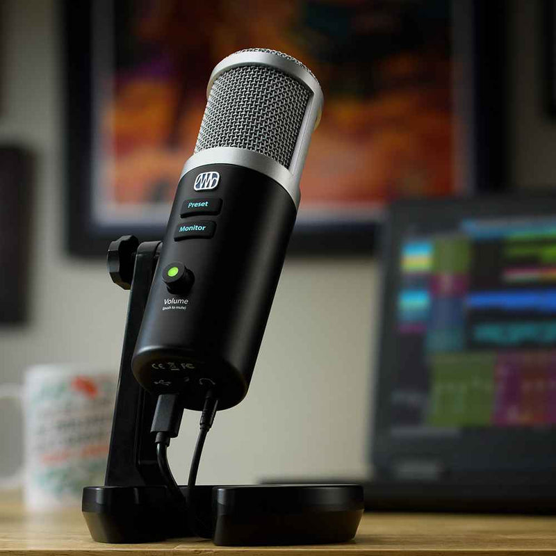 PreSonus Revelator USB Microphone on a Desk