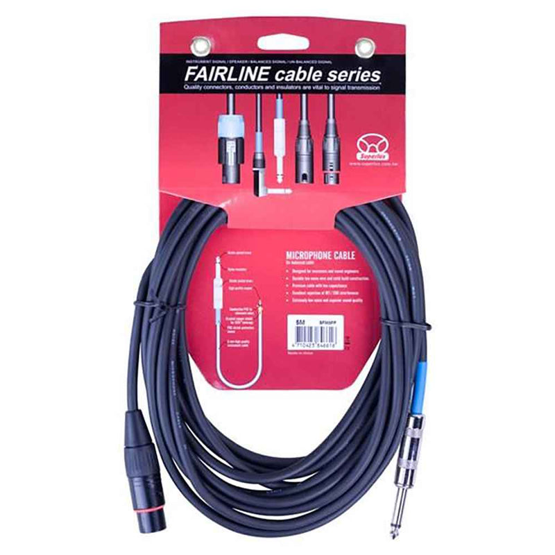 Superlux Microphone Cables: Fairline Series XLR to Jack 15FT