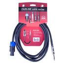 Superlux Speaker Cables: Fairlines Series Speakon to Jack 15FT