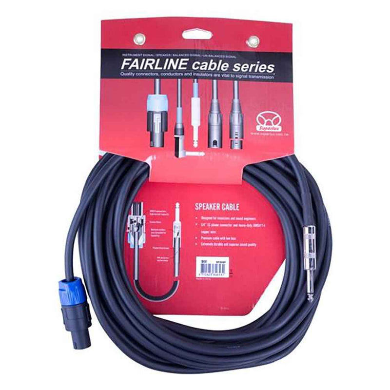 Superlux Speaker Cables: Fairline Series Speakon to Jack 27FT