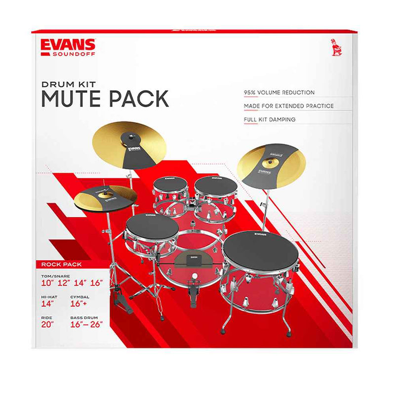 Evans Sound Off Mute Pack, Full Set - Rock Sizes