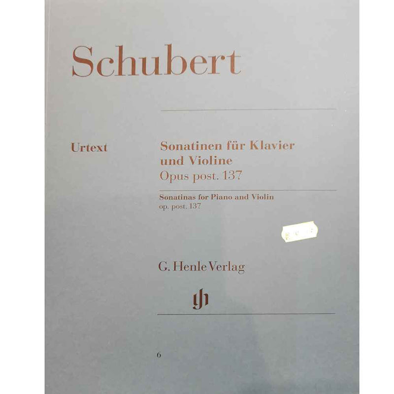 Schubert: Sonatinen für Klavier und Violine: Opus post 137
