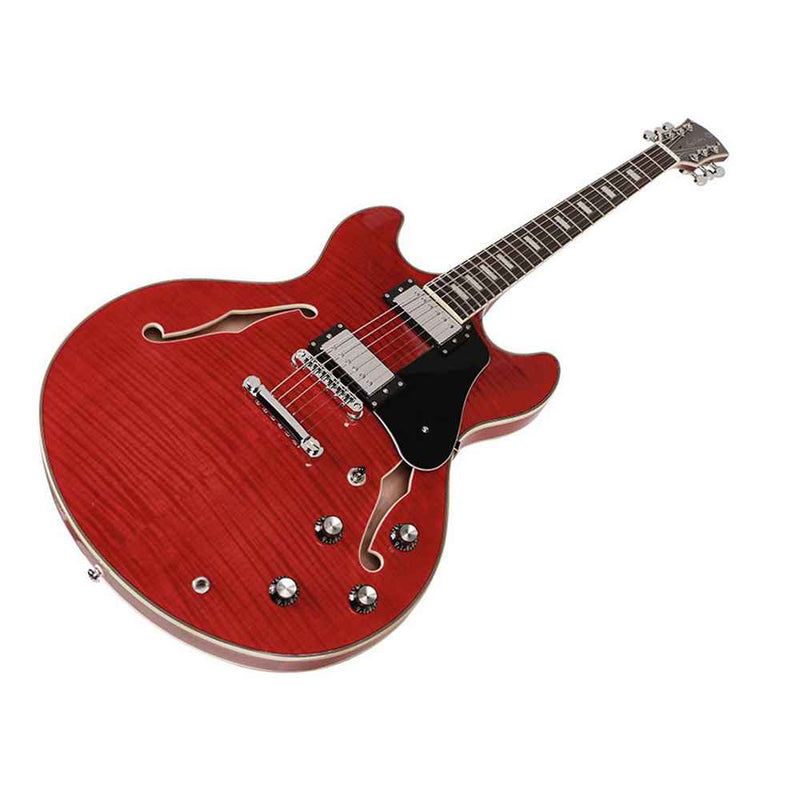 Sire Larry Carlton H7 Series Electric Guitar See Through Red Side