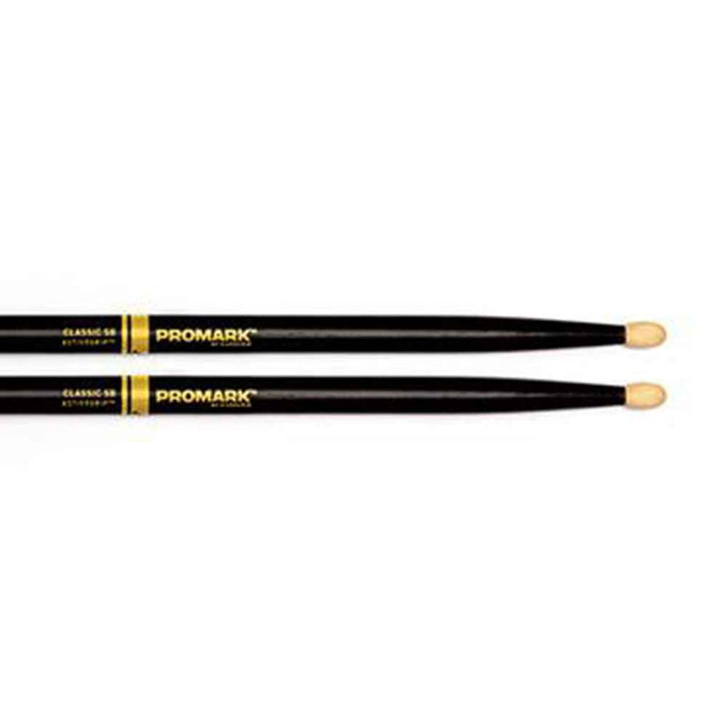 Promark Drumsticks: Classic Active Grip 5B Wood Tip