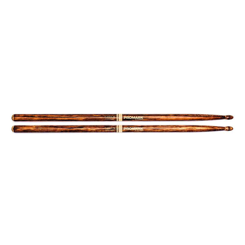 Promark Drumsticks: Hickory 7A Fire Grain Wood Tip