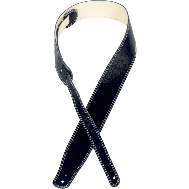 Constant Burgeois Leather Guitar Strap Samara Series Black