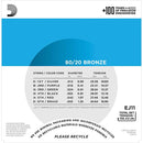 D'Addario EJ11 80/20 Bronze 12-53