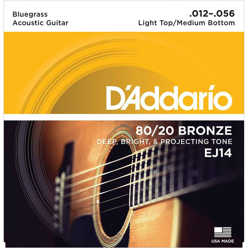 D'Addario EJ14 Bluegrass Acoustic Strings 12-56