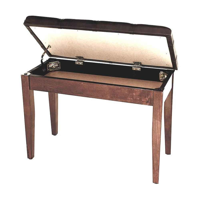 Steinhoven Piano Stool  Dolce, Polished Walnut W/Storage