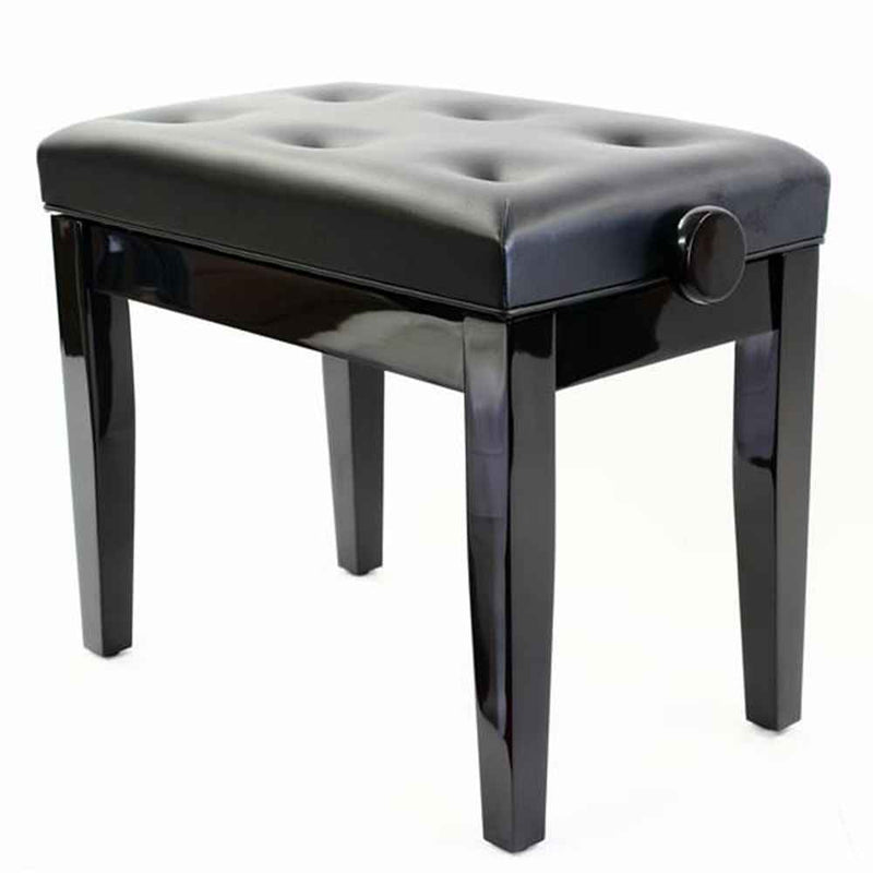 Steinhoven Piano Stool Prima, Polished Ebony Adjustable