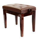Steinhoven Piano Stool Prima, Polished Walnut Adjustable