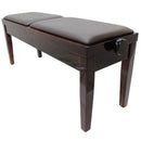 Steinhoven Piano Stool Duet, Polished Mahogany Dual Adjust