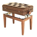Steinhoven Piano Stool Symphony, Polished Walnut Adjustable W/Storage