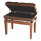 Steinhoven Piano Stool Symphony, Polished Walnut Adjustable W/Storage