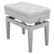 Steinhoven Piano Stool Symphony, Polished White Adjustable W/Storage