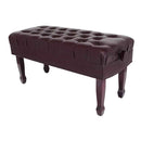 Steinhoven Piano Stool Concerto, Polished Mahogany Duet Adjustable