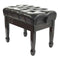 Steinhoven Piano Stool Cadenza Leather, Polished Ebony Adjustable