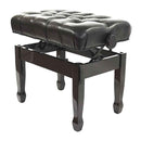 Steinhoven Piano Stool Cadenza Leather, Polished Ebony Adjustable