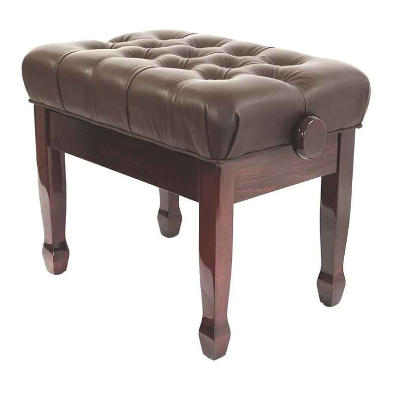 Steinhoven Piano Stool Cadenza, Polished Mahogany Adjustable