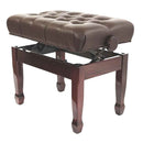Steinhoven Piano Stool Cadenza, Polished Mahogany Adjustable