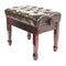 Steinhoven Piano Stool Cadenza Leather, Polished Mahogany Adjustable