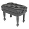 Steinhoven Piano Stool Maestro Leather, Polished Ebony Adjustable