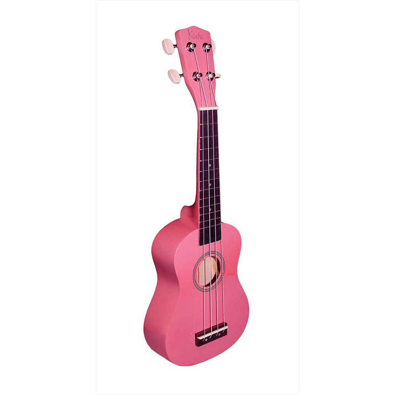 Koda Soprano Polycarbonate Ukulele Hawaii Pink Side