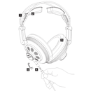 Superlux Over Ear Headphones: HD668B Pro Monitoring Semi Open