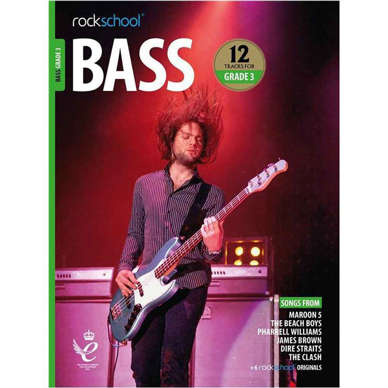 Rockschool Bass Guitar Grade 3 Exam Book 2018+