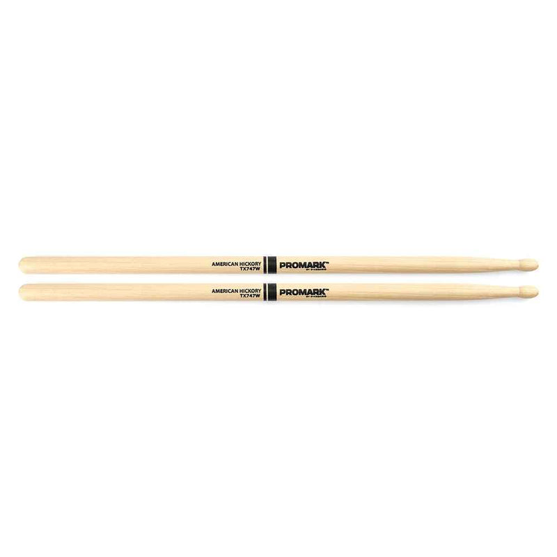 Promark Drumsticks: Hickory 747 Wood Tip