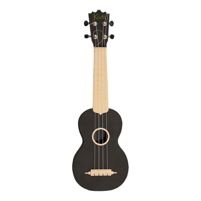 Koda Soprano Polycarbonate Ukulele Black front