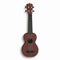 Koda Soprano Polycarbonate Ukulele Mahogany with Black Trim Front