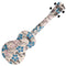 Koda Soprano Polycarbonate Ukulele Holiday Pattern Rear