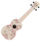 Koda Soprano Polycarbonate Ukulele Rose Pattern Front