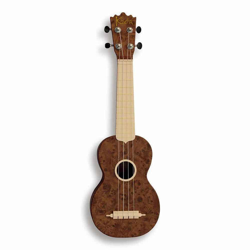 Koda Soprano Polycarbonate Ukulele Walnut Burl Front