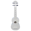 Koda Soprano Polycarbonate Ukulele White with white trim front